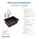 24-5/8" x 18-1/2" x 9-1/2" Undermount Kitchen Sink with Faucet
