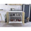 Lavabo utilitaire rectangulaire blanc 2 portes et chêne clair-761732948