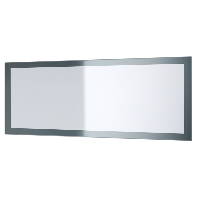 Comptche Flat Full Length Mirror, 139cm H x 55cm W, High-Gloss Grey