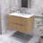 Modern Wall-Mounted  Striped Bathroom Vanity With Ceramic Sink-221850126