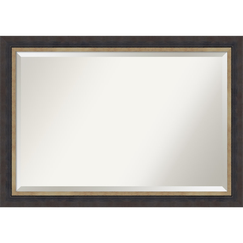 Miroir mural en bois martelé, 28,75 po x 40,75 po, Rectangle
