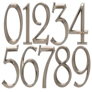 Whitehall Products 6'' H Weather Resistant Metal House Number & Reviews ...