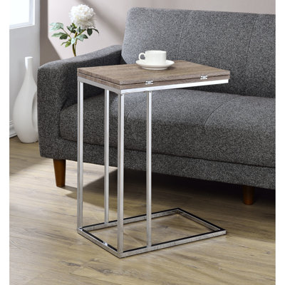 Table rectangulaire en chêne vieilli - extension pliante / pivotante avec plateau supérieur en métal de 15 mm et élément décoratif de 12 po et 24 po
