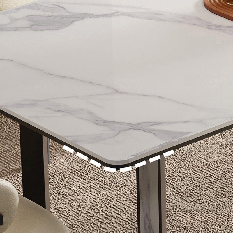 Table de salle à manger moderne simple, H 29,52 po x L 70,86 po x l 35,43 po 