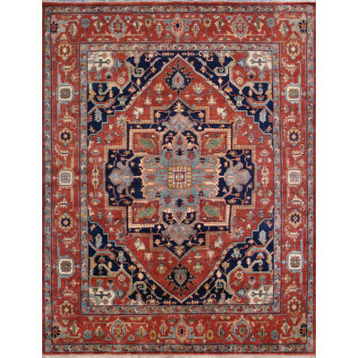 Serapi Hand-Knotted Hand Spoon Wool Area Rug
