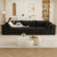 Canapé 118,2 po Cloud, tissu velours côtelé, sièges profonds, conception à deux couches, coussin amovible, sans assemblage, combinaison de bricolage