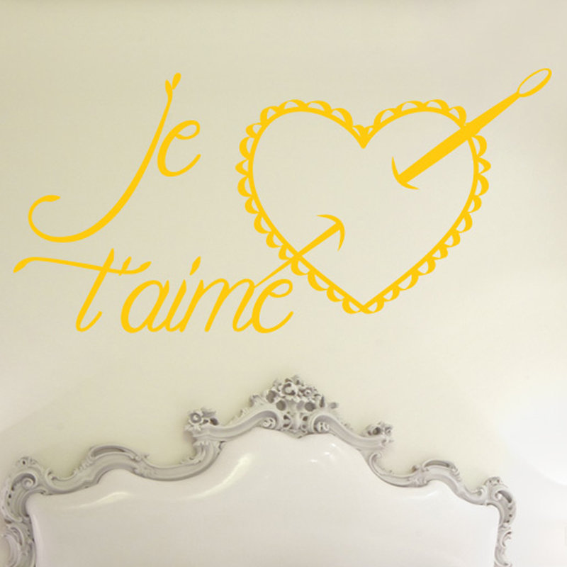 Wall Decal, Large, Dark Yellow