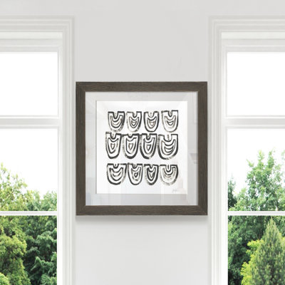 Mixed signaux VIII-reproduction d’art sur papier encadrée