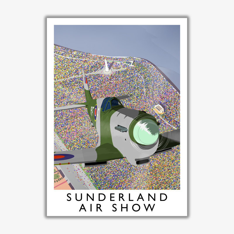 Sunderland Air Show 2 Portrait 1 Piece Wall Art, 40cm H x 30cm W x 3cm D, No Framed