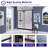 58.5"-60" W x 72" H Single Sliding Framed Shower Door | 1/5" (5mm) Upgrade Explosion-Proof Tempered Glass | Aluminum Alloy Frame | Safe,Magnetic, Explosion-Resistant, Clear & Stylish, Sturdy & Durable-118804021