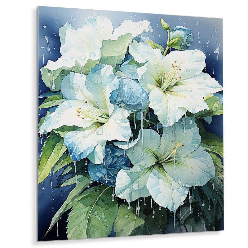 Art floral mural Jungle, H 40 po x l 30 po x P 1,5 po