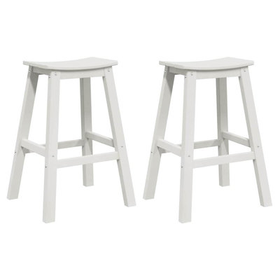 Bar Stool HDPE Garden Furniture Outdoor Seating Modern Terrace