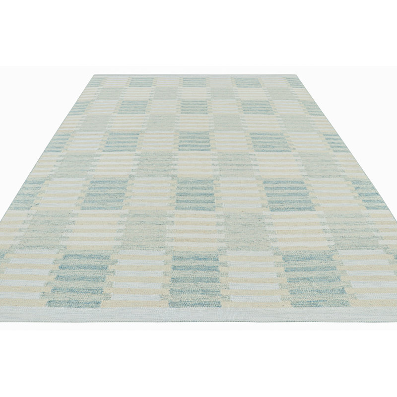 Scandinavian Wool Geometric Area Rug, Rectangle 12' x 16'