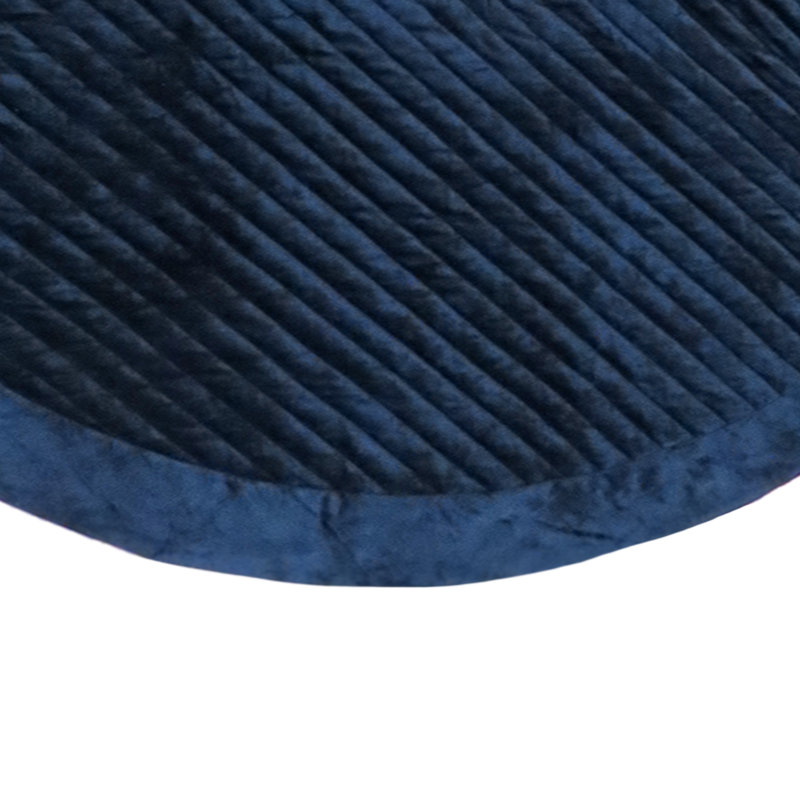 Jupe d'arbre en velours matelassé, Bleu