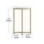 Modern Laminate End Table with Crisscross Frame