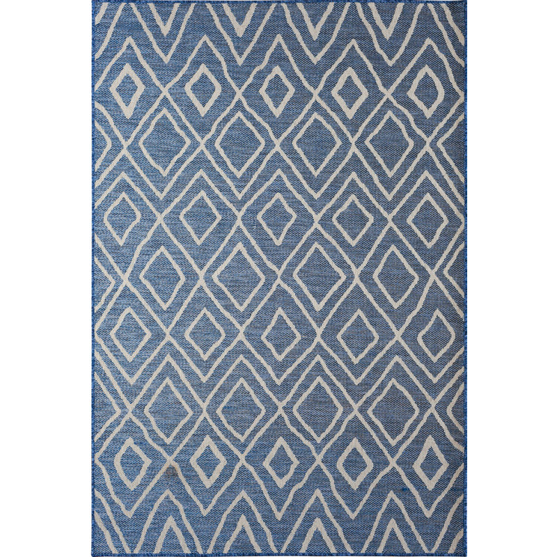 Geometric Indoor / Outdoor Rug, Rectangle 5' x 8'