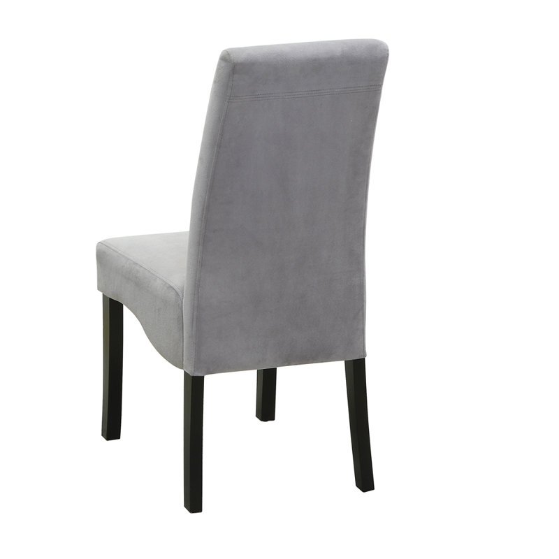 Ensemble de 2 chaises d'appoint rembourrées Damian - gris
