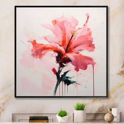 «Coral Elegance Single Rose Rose Blossoming» sur impression sur toile