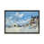 Toile encadrée de bois rustique foncé