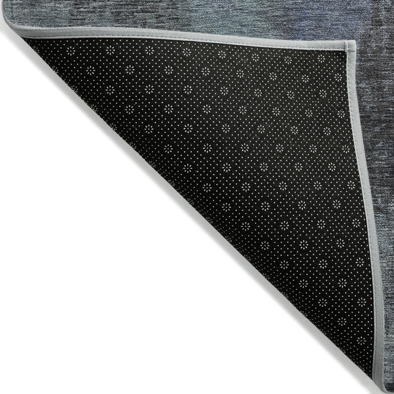 Onyxelle Blue Washable Indoor-Outdoor Rug - LOOMLAN, 2'3" x 7'6"
