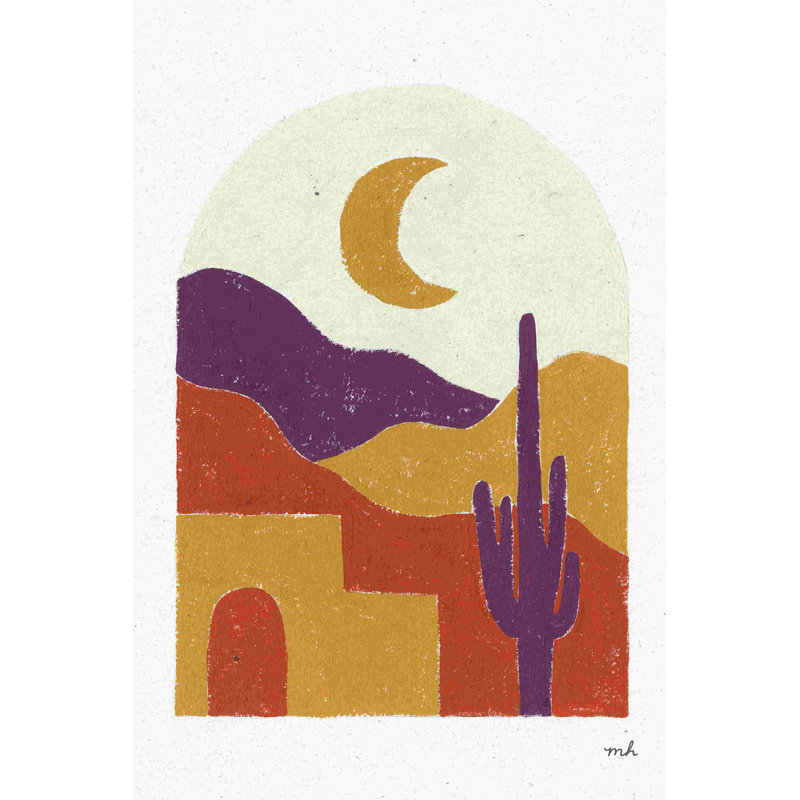 «Desert Window I» par Moira Hershey - impression, H 48 po x l 32 po, Toile tendue