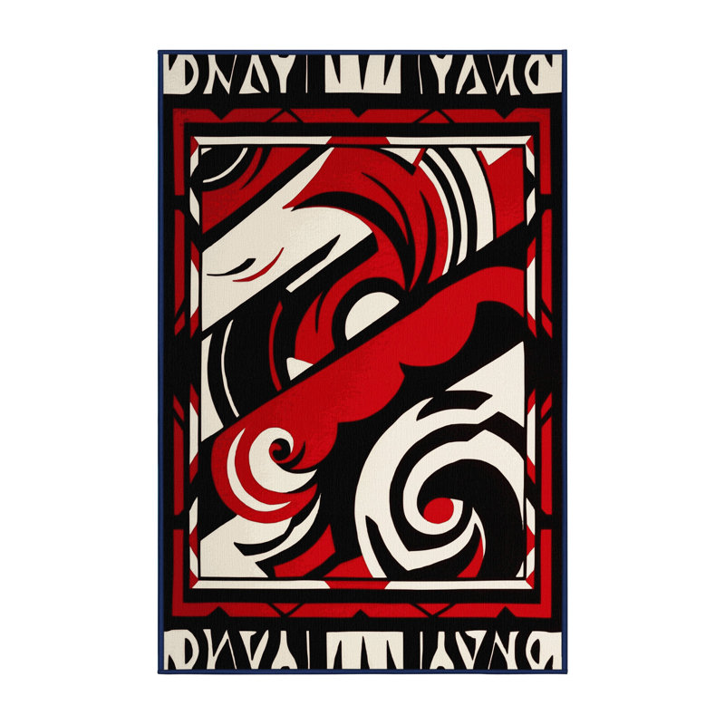 Sinister Swirl Rug, Rectangle 8' x 12'