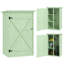 Wooden Garden Shed Small Shed 2 Shelves 75 x 56 x 115 cm Green