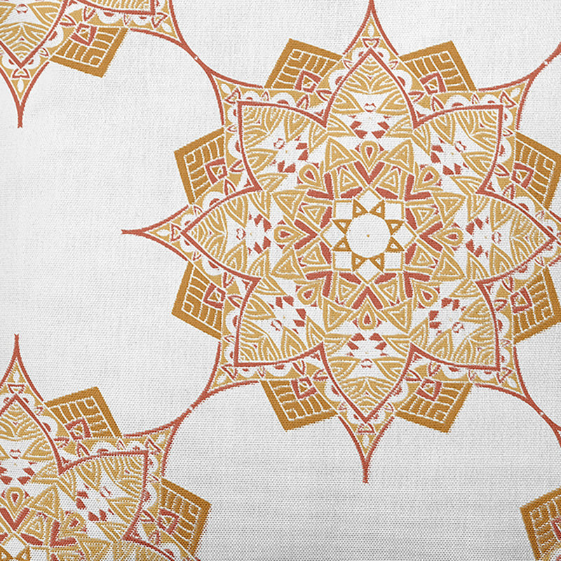 Happy Hippy Geometric Outdoor Reversible Throw Pillow, 18" H x 18" W, Gold