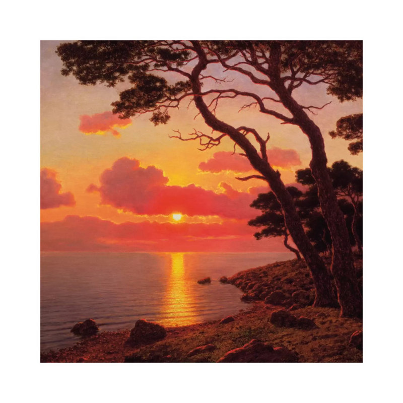 Calme De Soir, Cote D'Azur by Ivan Fedorovich Choultse - Wrapped Canvas Gallery-Wrapped Canvas Giclée
