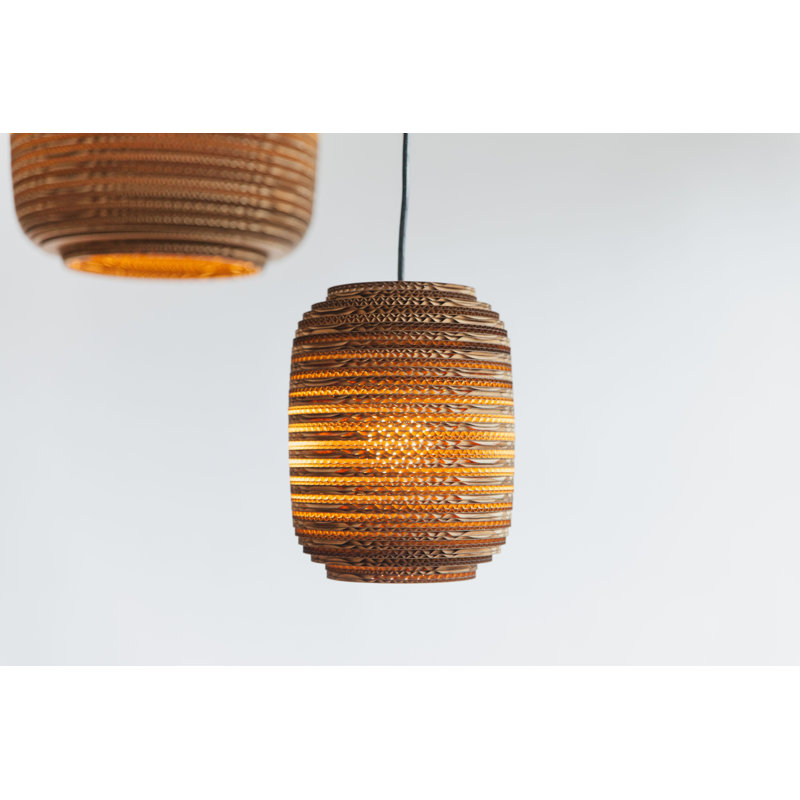 Scraplights Ausi 8 Pendant Blonde, 9.5" H x 7.5" W x 7.5" D, Blonde