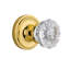 Clear Crystal Interior Mortise Door Knob with Classic Rosette-488378787
