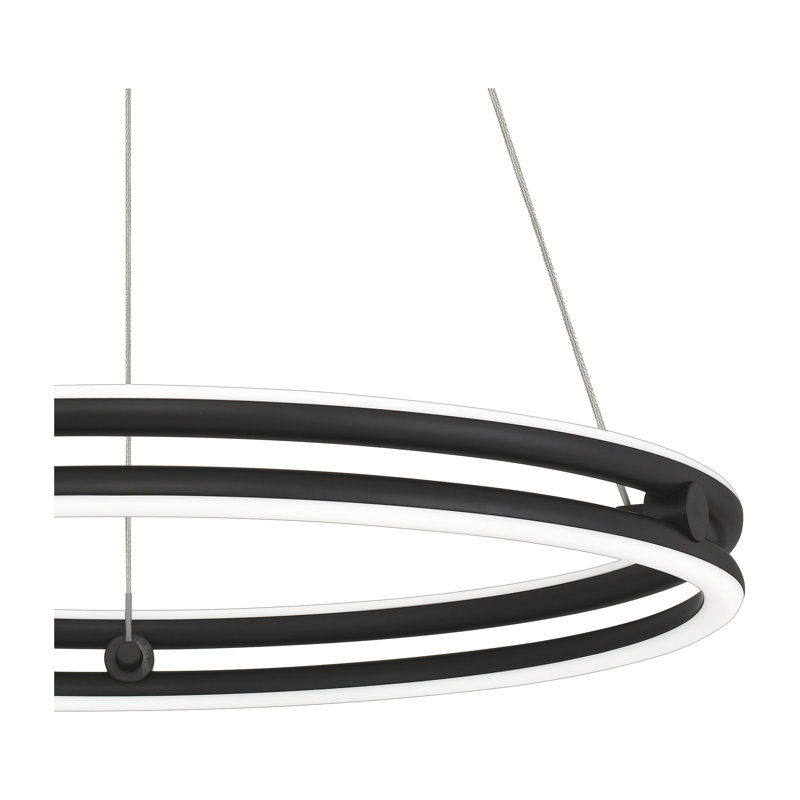 Inklen 1 - Light LED Kitchen Island Pendant, 90.75" H x 24" W x 24" D