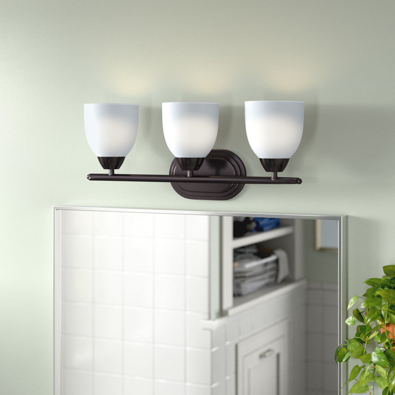 Éclairage pour meuble-lavabo Hayden, Bronze huilé