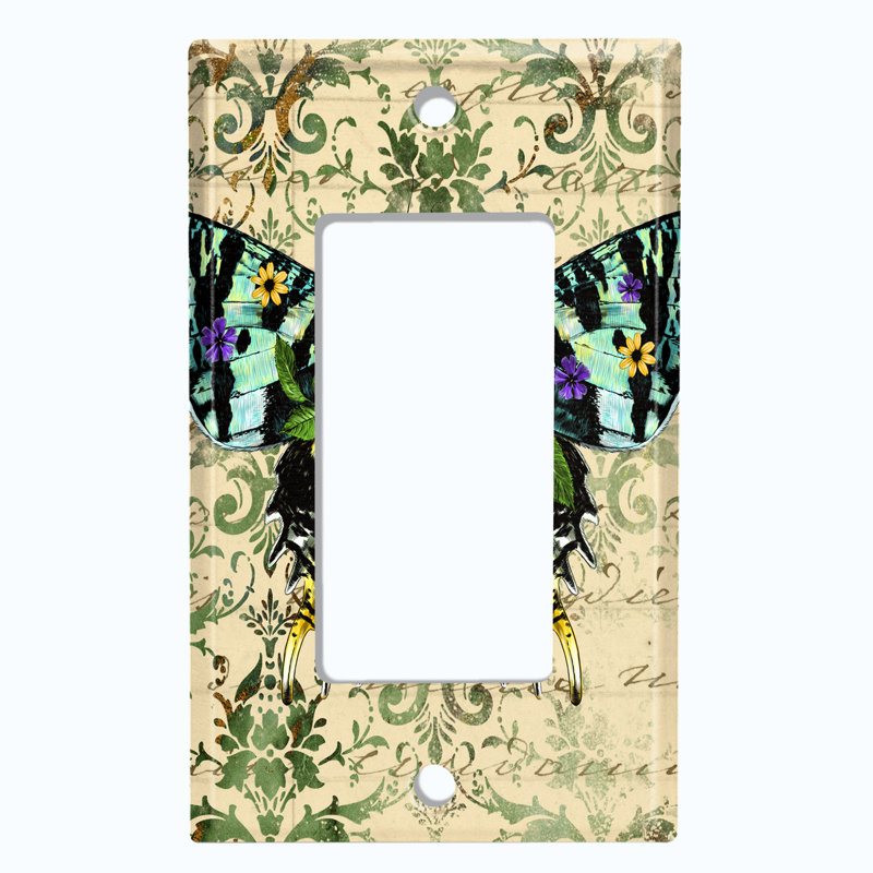 Patterned 1 - Gang Toggle Light Switch Standard Wall Plate