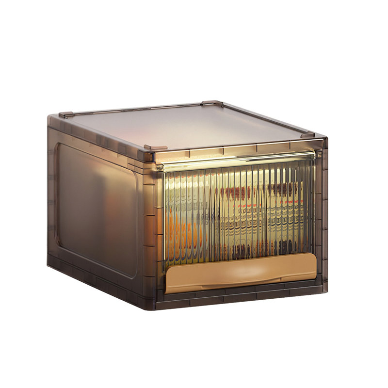 Bac de rangement en plastique polypropylène Nishaun, Brun