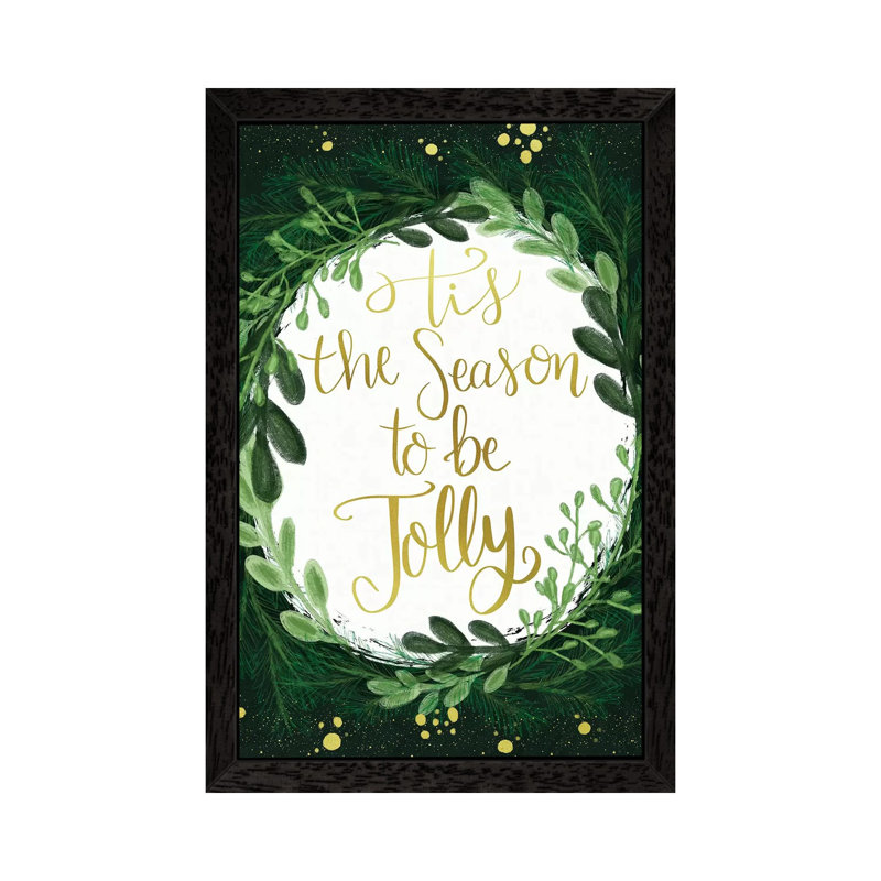 Peace On Earth I - Floater Frame Print on Canvas, 101.6 cm H x 66.04 cm W, Black Framed