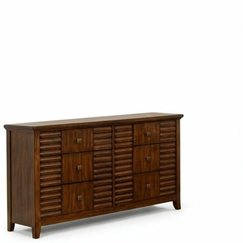 6 tiroirs 60 po Quinn Commode noyer