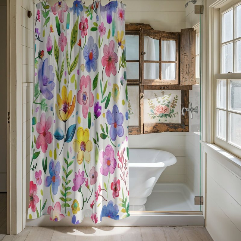 Spring Tone - Premium Shower Curtain, 74"H x 71"W
