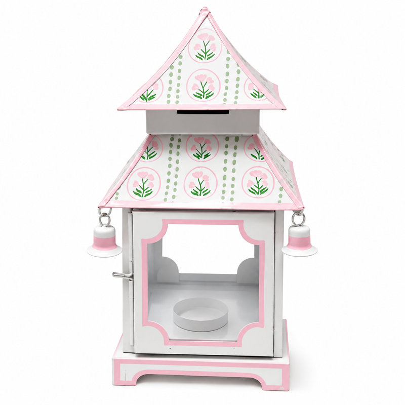 Pink Tulip Pagoda Lantern, Small, Small
