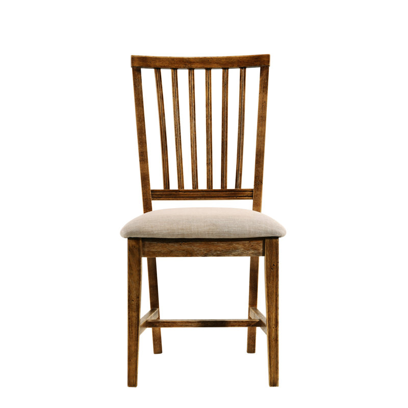 Wallace Weathered Oak Round Dining Table Set with 4 Chairs