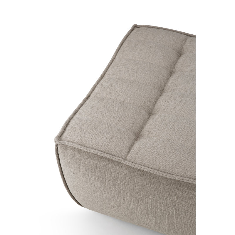 N701 Square Ottoman, Beige