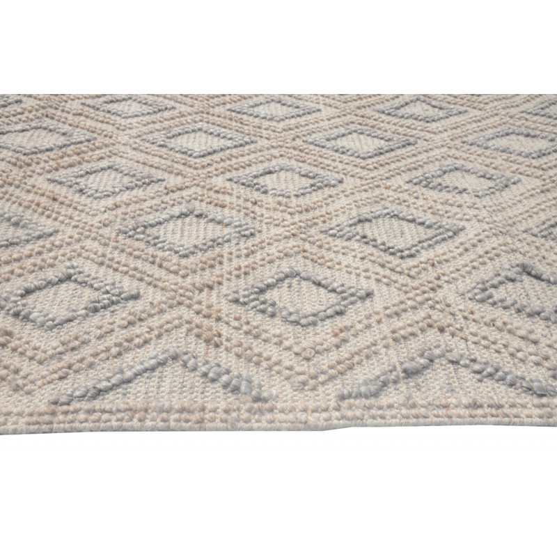 Tapis gris et brun Dhurrie 5 pi x 7 pi