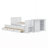 Twin Size Platform Bed With Desk, Storage Shelf, 3 Drawers, Multifunctional Wood Bedframe With Trundle-1399783998