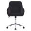 Fauteuil de bureau confortable en tissu de velours doux, ergonomique, réduit le stress, siège lombaire en alliage d'argent de luxe noir,