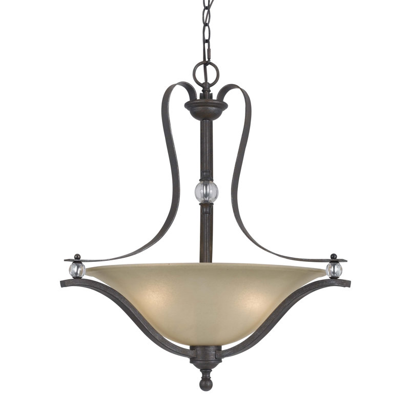 Luminaire suspendu bol simple 3 lumières Arbane
