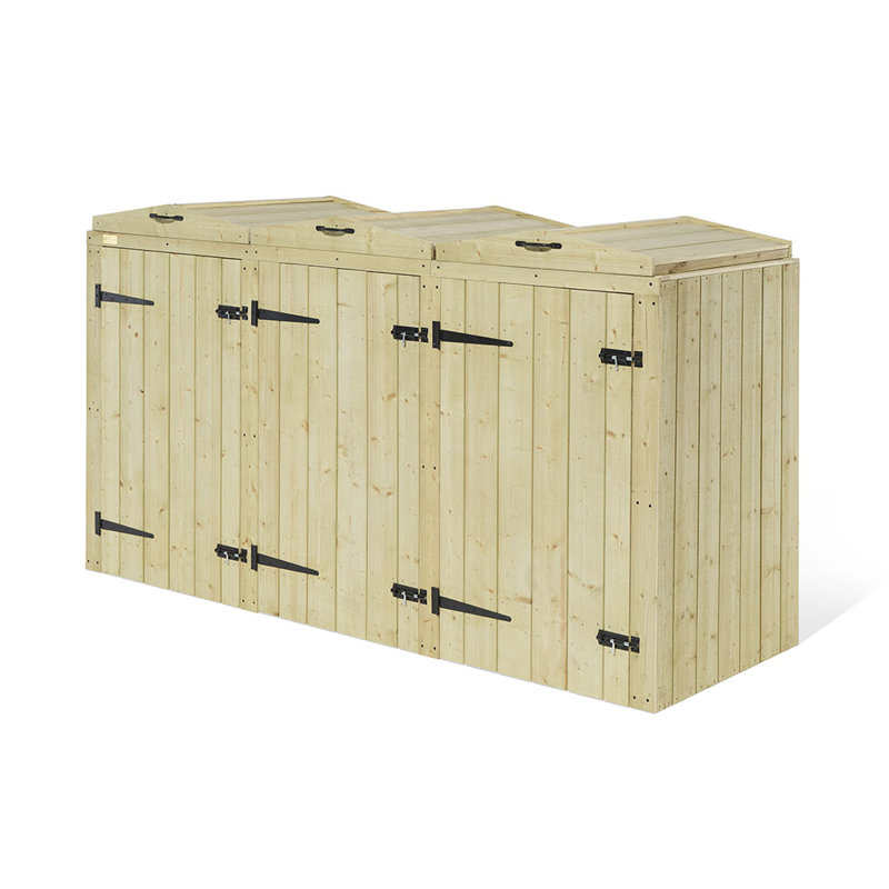 Wooden Double Bin Store