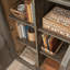 Armoire de rangement, finition brune