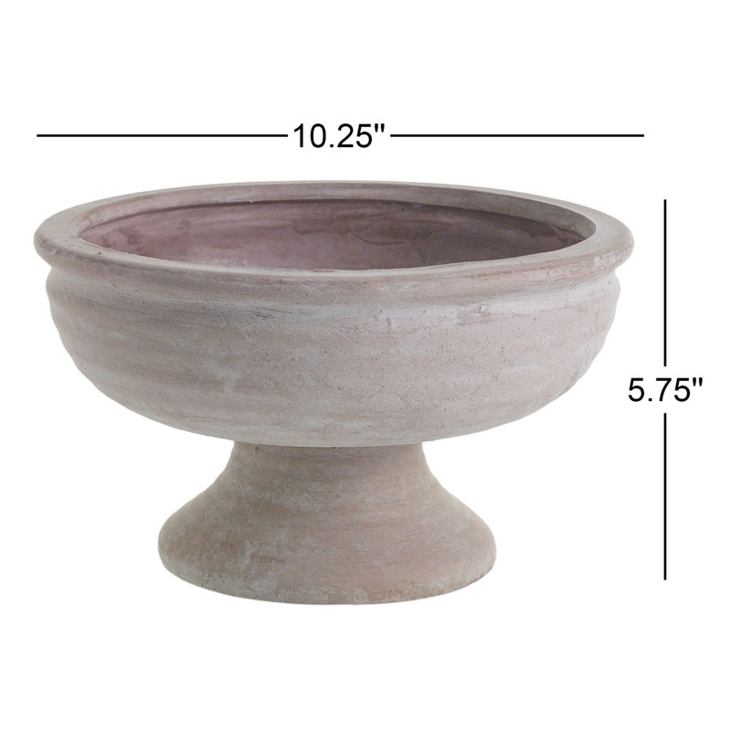 Pot à fleurs en céramique Hettie, H 5,75 po x l 10,25 po x P 10,25 po