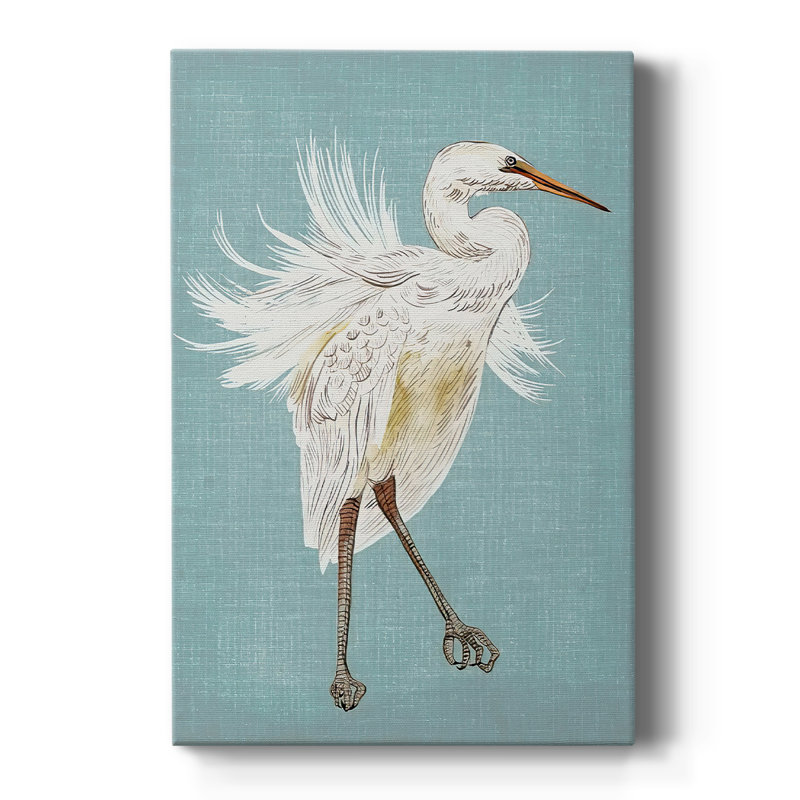 HeronPlumage III - Gallery Cavas sur mesure, H 36 po x l 24 po