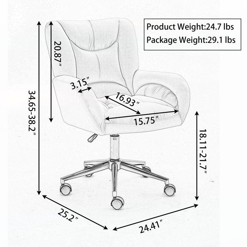 Chaises d'appoint, Velours ivoire